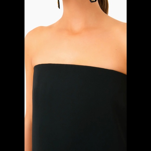 Tuckernuck Strapless Noir Crepe Marin Dress - Picture 4 of 13
